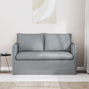 vidaXL Kanapé Világosszürke 136 x 82 x 85 cm szövet