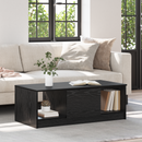 vidaXL Dohányzóasztal Fekete tölgy 102 x 50 x 36cm Szerelt Fa