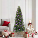 vidaXL Mű karácsonyfa 300 LED-del állvánnyal Zöld 180 cm PE és PVC
