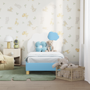 vidaXL Gyerekágy keret fejtámlával Kék 70 x 140 cm PU
