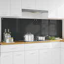 vidaXL Konyhai hátfal 2 pcs Sötétszürke 100 x 60 cm edzett üveg