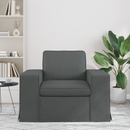 vidaXL Kanapé Sötétszürke 103 x 80 x 82 cm szövet