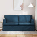 vidaXL Kanapé Kék 162 x 80 x 85 cm szövet