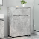 vidaXL Fürdőszoba Székény Beton Szürke 72,5 x 36,5 x 100 cm Faanyag