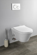 Sanovit AVVA fali WC - BEÉPÍTETT bidé funkcióval - rimless - perem nélküli - 53 cm