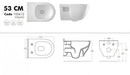Sanovit BRILLA - fali WC - rimless - perem nélküli