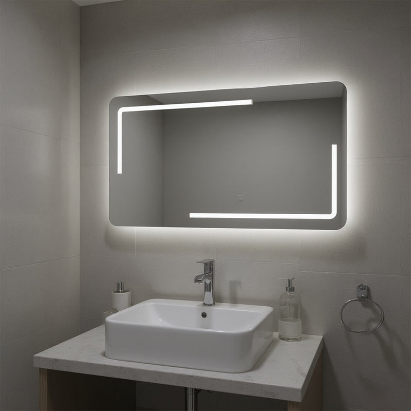 Ada 120 tükör led világítással 120x60 cm