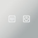 Ava 100 tükör led világítással