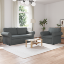 vidaXL Kanapé Szett 2 pcs Sötétszürke 175 x 82 x 80 cm szövet
