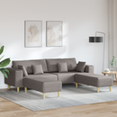 vidaXL Kanapé párnával 3 pcs Tópszínű szövet