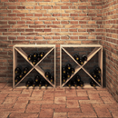 vidaXL Borágas 2 pcs Természetes 62 x 25 x 62 cm Tömör fenyőfa