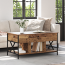 vidaXL Dohányzóasztal Öreg fa 100 x 55 x 48.5 cm Faanyag