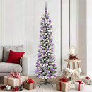 vidaXL Mű karácsonyfa 300 LED-del Fehér 180 cm PVC és Fém és Műanyag