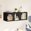 vidaXL Fali Szekrény Fekete tölgy 102 x 37 x 35 cm Faanyag