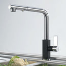 FRANKE MARIS PLUS króm/fekete kihúzható zuhanyváltós csaptelep