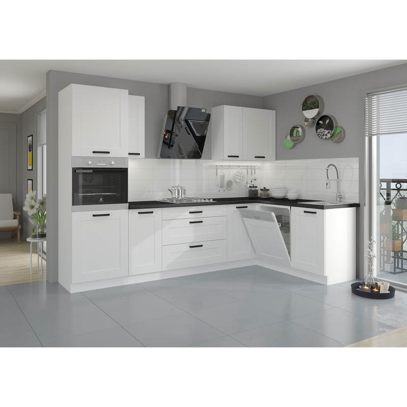Ajtó mosogatógéphez, fehér/fehér, LULA ZM 570x446