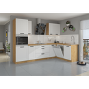 Alsó szekrény, fehér/artisan tölgy, LULA 105 ND 1F BB