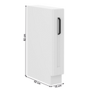 Alsó szekrény kihúzható kosárral, fehér, LULA D15 CARGO