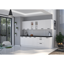 Alsó szekrény kihúzható kosárral, fehér, LULA D15 CARGO