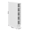 Alsó nyitott szekrény, fehér, LULA 15D OTW BB