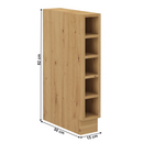 Alsó nyitott szekrény, artisan tölgy, LULA 15D OTW BB