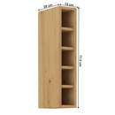Felső polcos szekrény, artisan tölgy, LULA 15 G-72 OTW