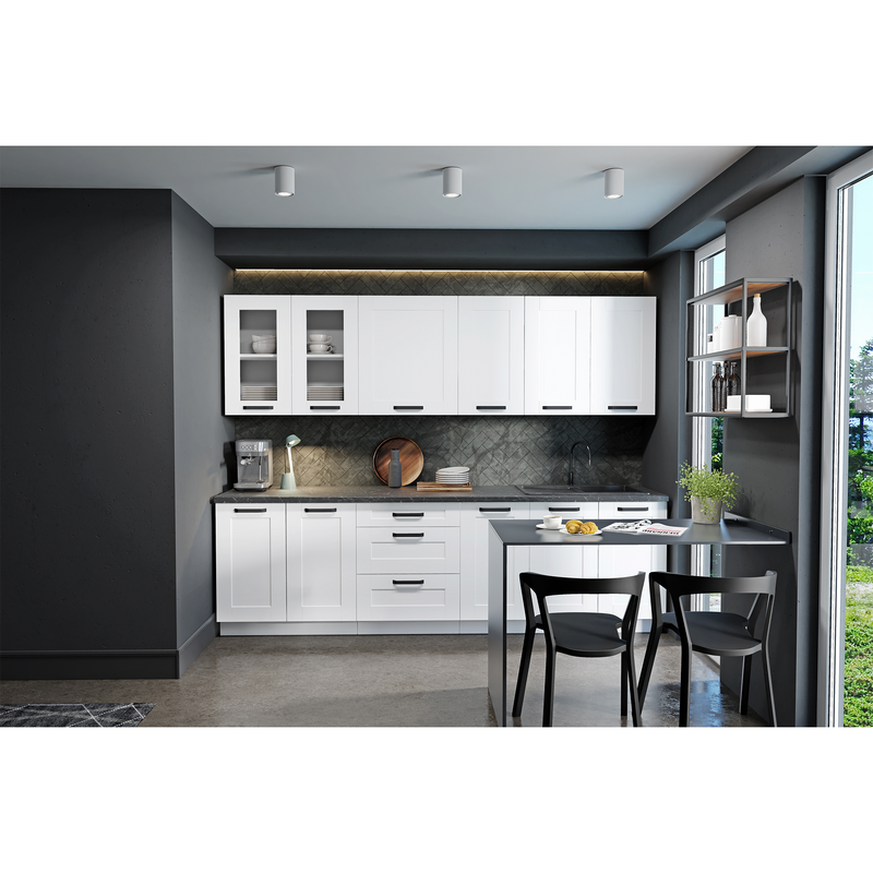 Felső polcos szekrény, fehér, LULA 15 G-90 OTW