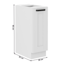 Alsó szekrény kihúzható kosárral, fehér, LULA D30 CARGO