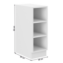 Alsó polcos szekrény, fehér, LULA 30 D OTW BB