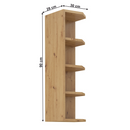 Felső polcos szekrény, artisan tölgy, LULA 30 G-72 ZAK