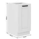 Alsó szekrény, fehér, LULA 40D 1F BB