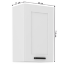 Felső szekrény, fehér, LULA 45 G-72 1F