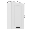 Felső szekrény, fehér, LULA 50 G-90 1F
