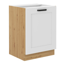 Alsó szekrény, fehér/artisan tölgy, LULA 60 D 1F BB