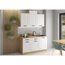 Alsó szekrény, fehér/artisan tölgy, LULA 60 D 1F BB