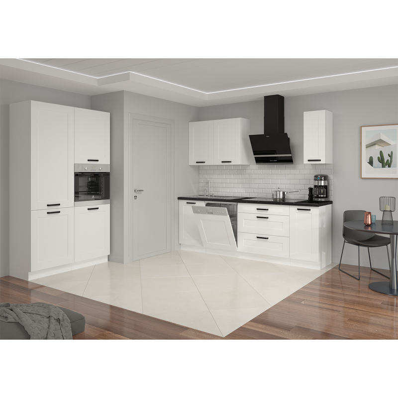 Magas szekrény, artisan tölgy/fehér, LULA 60 DK-210 2F