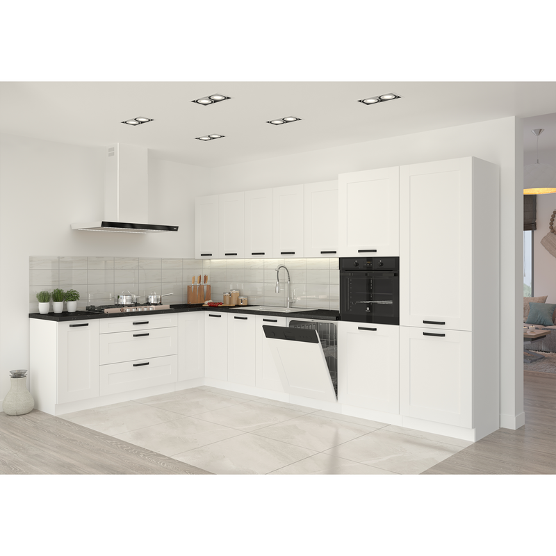 Magas szekrény, artisan tölgy/fehér, LULA 60 DK-210 2F