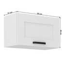 Felső szekrény, fehér, Lula 60 GU-36 1F