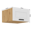 Felső szekrény, fehér/artisan tölgy, LULA 60 NAGU-36 1F