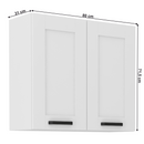 Felső szekrény, fehér, Lula 80 G-72 2 F