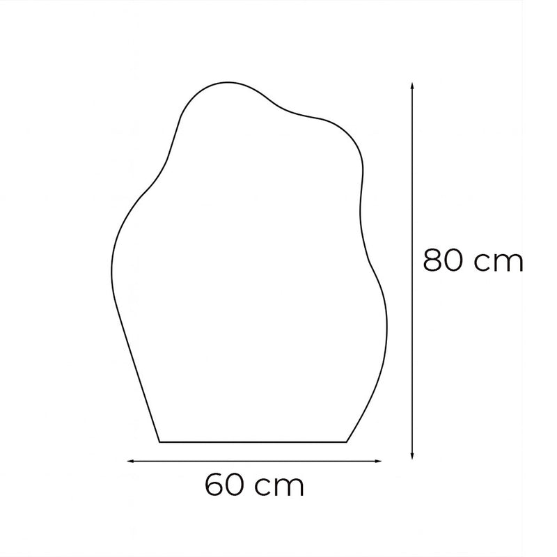 Wave 60 tükör led világítással 60x80 cm