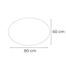 Ria 80 tükör led világítással 80x60 cm