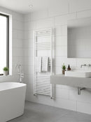 Törölközőszárító radiátor - Viva Platinum Therm - EGYENES - fehér - 600 x 1800 mm