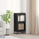 vidaXL Könyvespolc Fekete tölgy 40 x 30 x 86,5 cm Faanyag