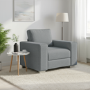 vidaXL Fotel Világosszürke 100 cm szövet
