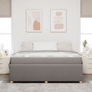 vidaXL Ágykeret matracmal Tópszínű 180 x 200 cm szövet