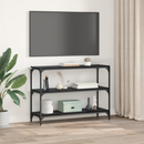 vidaXL Könyvespolc Musta tammi 100 x 33 x 70,5 cm Műszaki fa és vas
