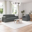 vidaXL Kanapé Szett 2 pcs Sötétszürke 198 x 78 x 80 cm szövet