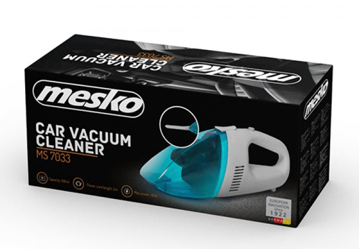 MESKO MS7033 Autós Kézi Porszívó, Kék-Fehér