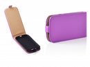 SURAZO Samsung Galaxy Ace 4 Bőr Fliptok, Lila